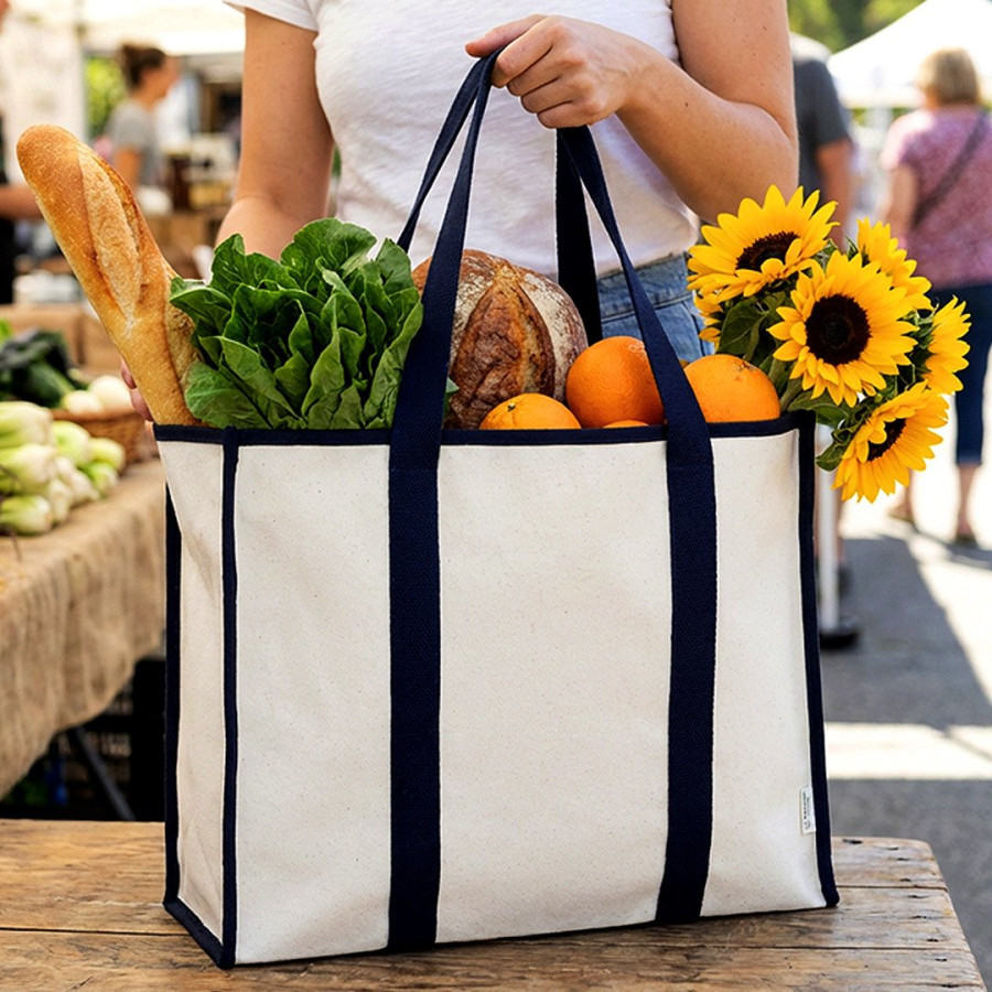 LIMONCELLO, recycled cotton bag, 450 g/m2, blue