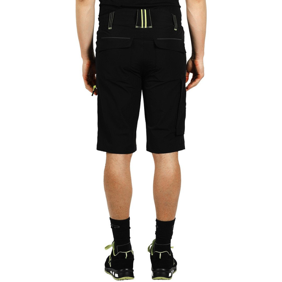 PANTHER BERMUDA, elastic work bermuda, neon yellow