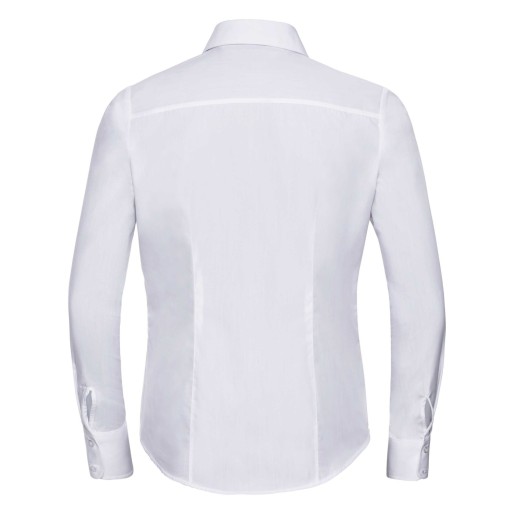 RUSSELL women's LS Pol-Cot Fit Ppln Shirt