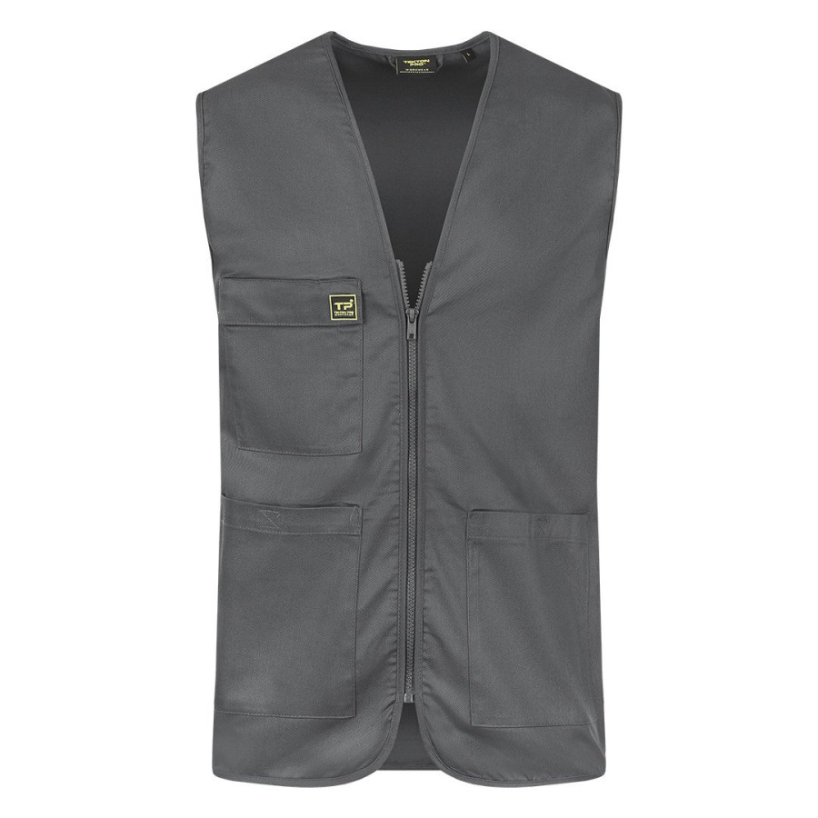 DERBY, workwear vest, dark gray