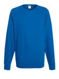 Fruit of the Loom, Lightweight Raglan Sweat, muški klasični duks, royal plava, M