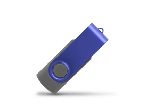 SMART BLUE, USB Flash Memory, 4GB, Gray