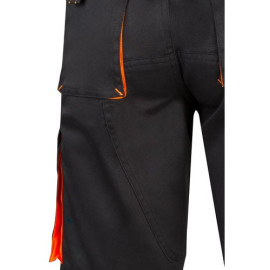 VL HEMERA. Two-tone, multi-pocket stretch Bermuda shorts (240g/m²), in cotton (46%), EME (38%) and polyester (16%)