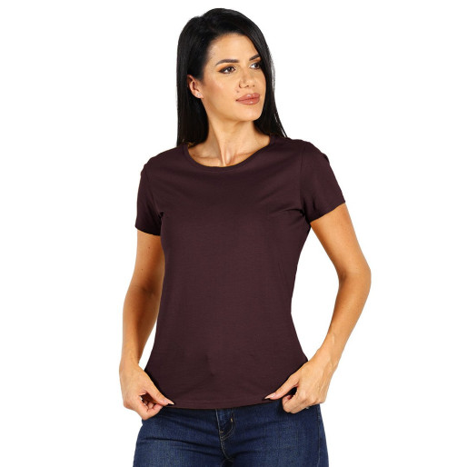 TERRA LADY, organic combed cotton t-shirt, 150 g/m2, plum