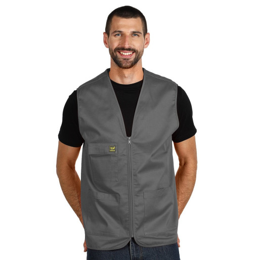 DERBY, workwear vest, dark gray