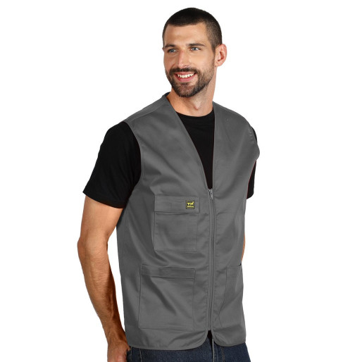 DERBY, workwear vest, dark gray
