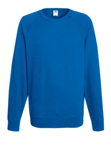 Fruit of the Loom, Lightweight Raglan Sweat, Men's Classic Hoodie, Royal Blue, XL