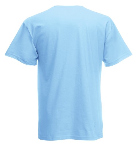 Fruit of the Loom, Original T, men's cotton T-shirt, sky blue, L