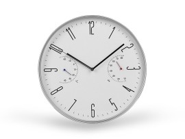 KELVIN, Wall clock with temperature and humidity display