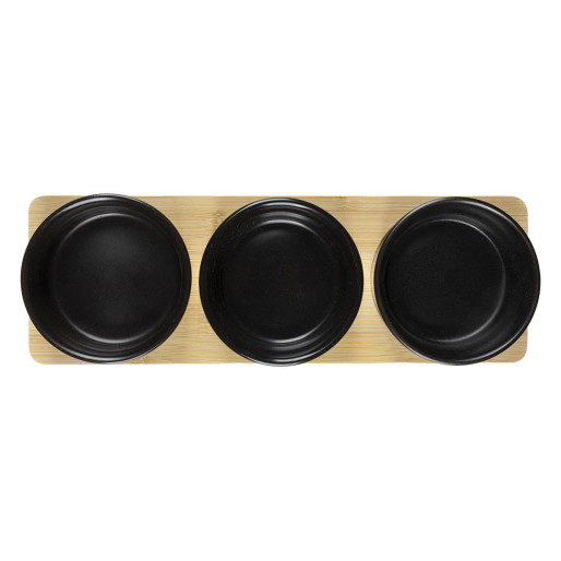 PESTO, set sa keramičkim posudama, 4/1, crni