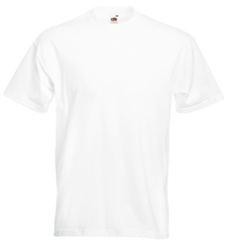 Fruit of the Loom, Super Premium, Men's Cotton Short Sleeve T-shirt, White, 4XL