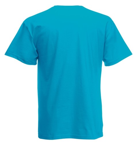 Fruit of the Loom, Original T, men's cotton T-shirt, azure blue, L