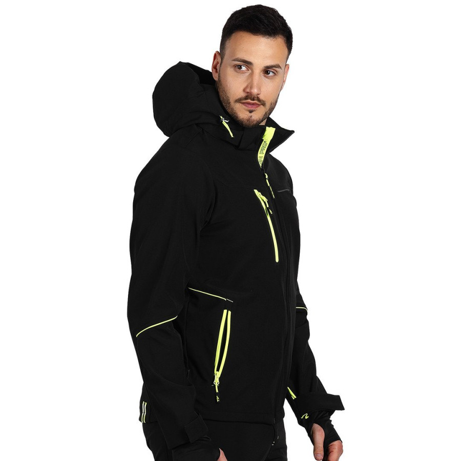 PANTHER JACKET, softshell jakna sa kapuljačom, neon žuta