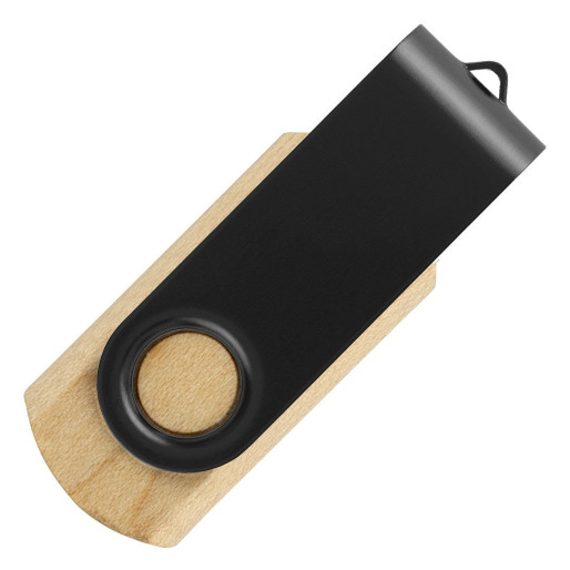 SMART WOOD, usb flash memory, black
