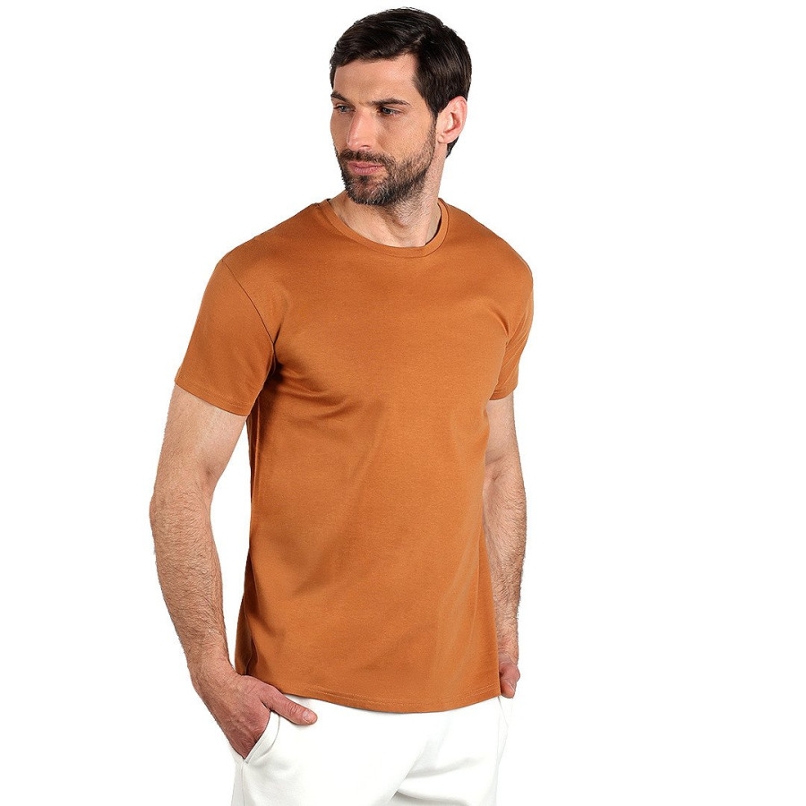 TERRA MEN, organic cotton t-shirt, 150 g/m2, light brown
