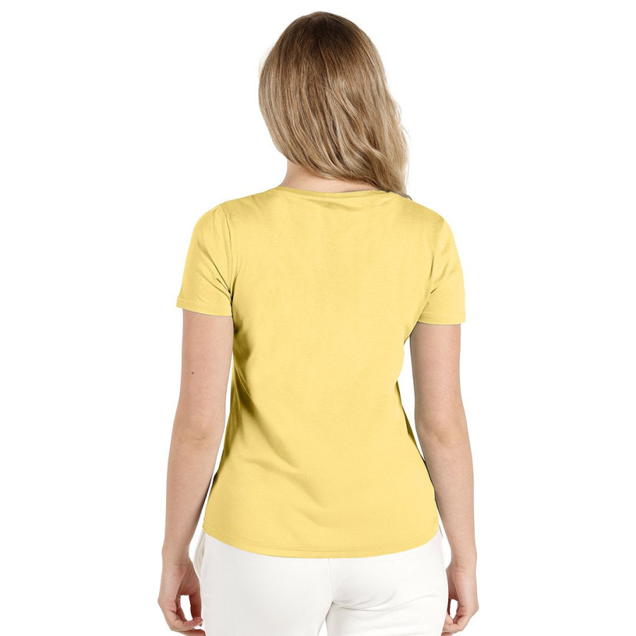 TERRA LADY, organic combed cotton t-shirt, 150 g/m2, light yellow