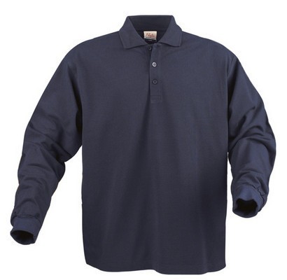 HARVEST SURF NAVY, long sleeve polo shirt