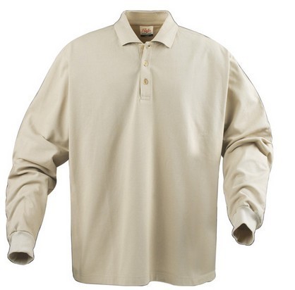 HARVEST SEMORA SAND, long sleeve polo shirt