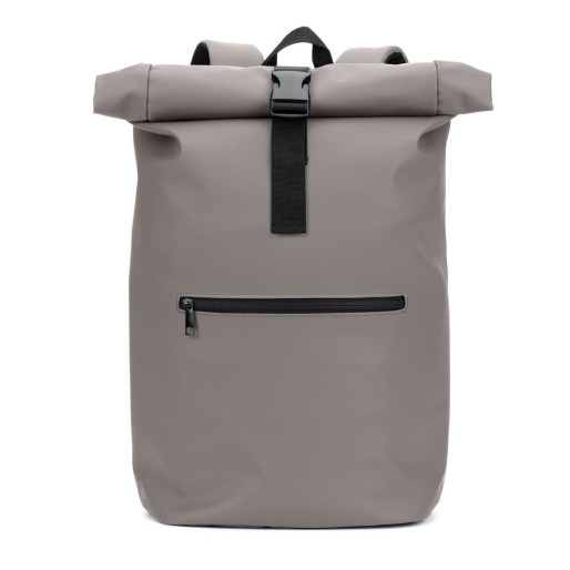 PORTLAND. The PU roll top backpack with a 16" laptop pocket