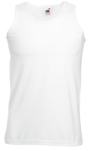 Fruit of the Loom, Valueweight Athletic West, muška pamučna majica na bretele, bela, L