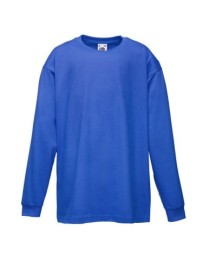 Fruit of the Loom, Valueweigtht, Men's Long Sleeve T-Shirt, Royal Blue, 7-8