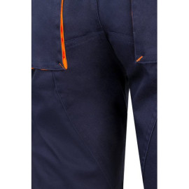 VL HEMERA. Two-tone, multi-pocket stretch Bermuda shorts (240g/m²), in cotton (46%), EME (38%) and polyester (16%)