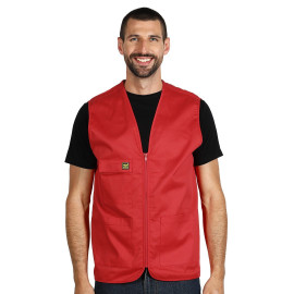 DERBY, workwear vest, red