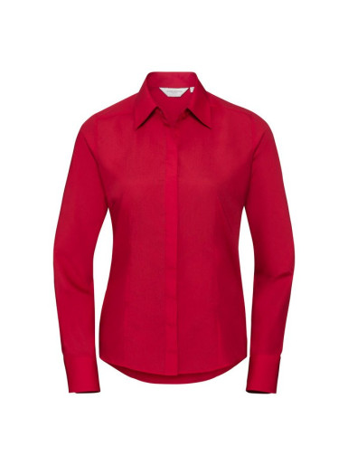 RUSSELL women's LS Pol-Cot Fit Ppln Shirt
