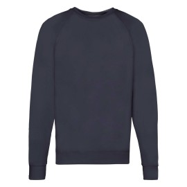 Fruit of the Loom, Lightweight Raglan Sweat, Men's Classic Hoodie, Dark Dark, XL