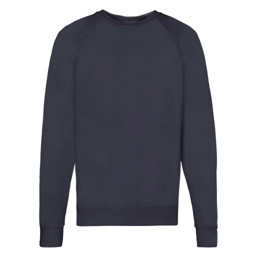 Fruit of the Loom, Lightweight Raglan Sweat, Men's Classic Hoodie, Dark Dark, XL
