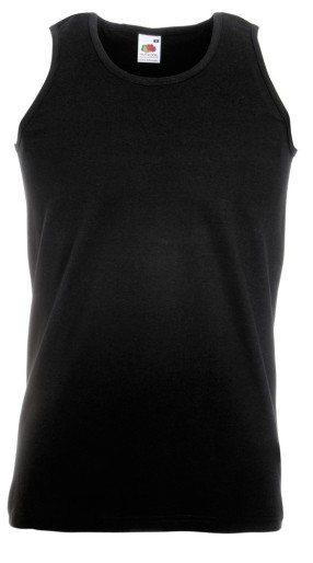 Fruit of the Loom, Valueweight Athletic West, Men's Cotton T-shirt, Black, L