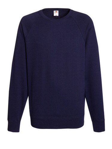 Fruit of the Loom, Lightweight Raglan Sweat, Men's Classic Hoodie, Dark Dark, 2XL