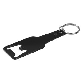 FIZZ, key holder with bottle opener, black