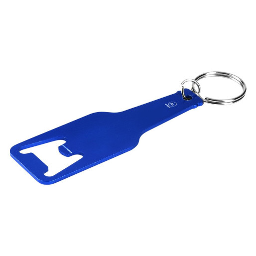 FIZZ, key holder with bottle opener, royal blue