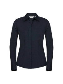 RUSSELL women's LS Pol-Cot Fit Ppln Shirt