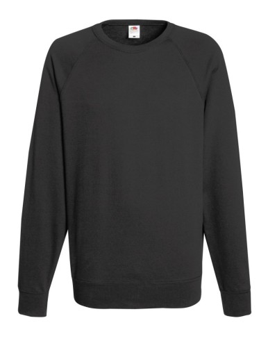 Fruit of the Loom, Lightweight Raglan Sweat, Men's Classic Hoodie, Light Graphite, L