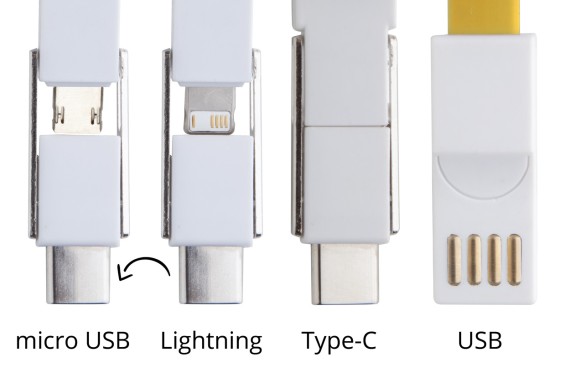Hedul keyring USB charger cable