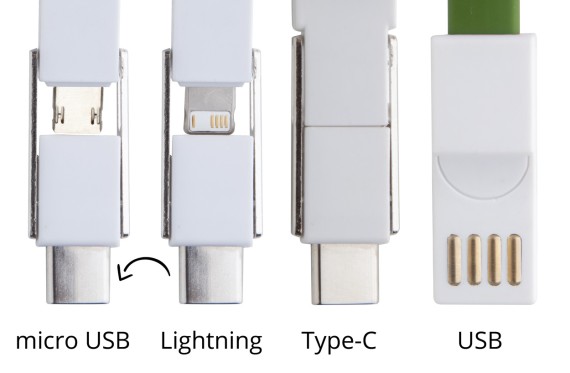 Hedul keyring USB charger cable
