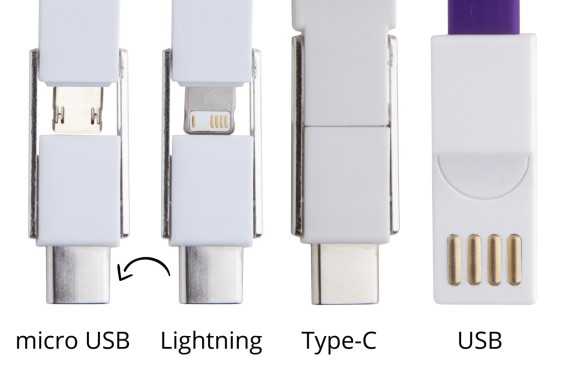 Hedul keyring USB charger cable