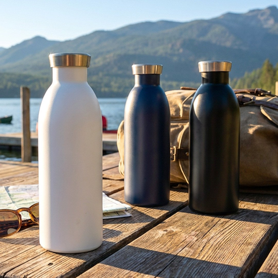PIETRA, vacuum insulated bottle, 500 ml, black