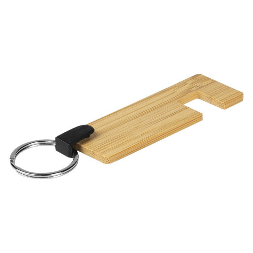 CLEF, bamboo key holder and phone stand, beige