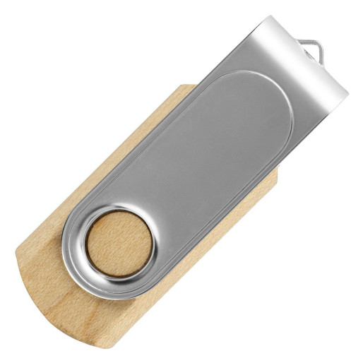 SMART WOOD 3.0, usb flash memorija, mat metalna, 128GB