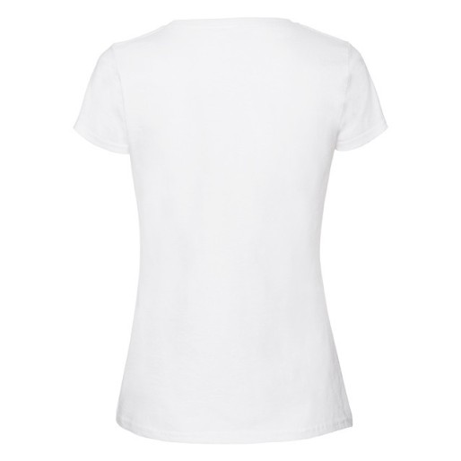 Fruit of the Loom, Ladies Iconic Ringspun Premium T, women's T-shirt, white, XS