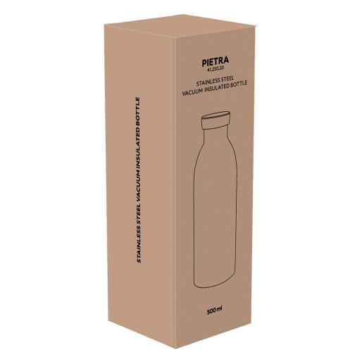 PIETRA, vacuum insulated bottle, 500 ml, blue