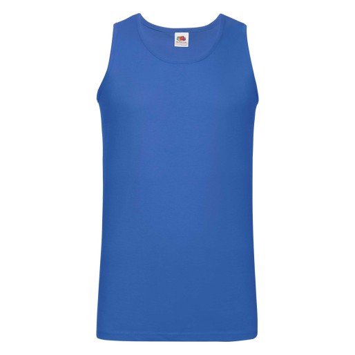Fruit of the Loom, Valueweight Athletic West, muška pamučna majica na bretele, royal plava, L
