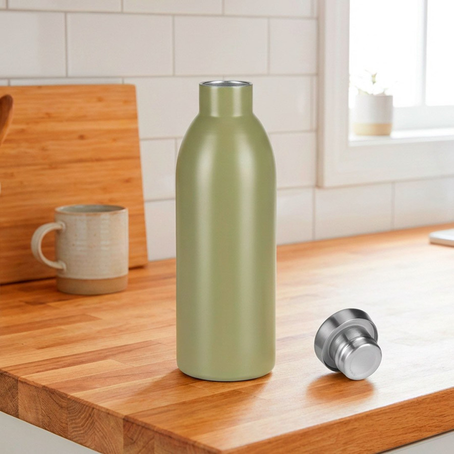 PIETRA, vacuum insulated bottle, 500 ml, olive