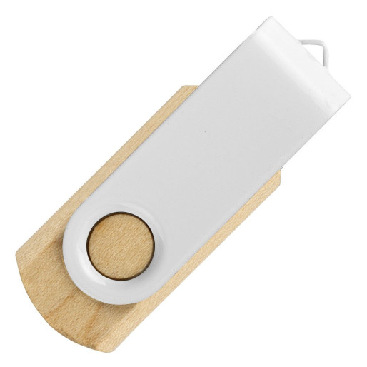 SMART WOOD 3.0, usb flash memorija, bela, 128GB