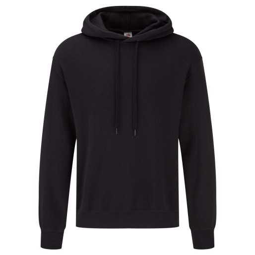 Fruit of the Loom, CLASSIC HOODED BASIC SWEAT, duks sa kapuljačom, crna