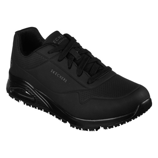 UNO SR, women`s low cut work sneakers with esd function, black