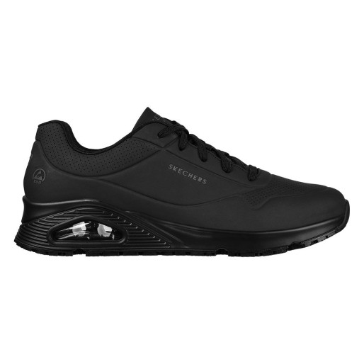 UNO SR, women`s low cut work sneakers with esd function, black
